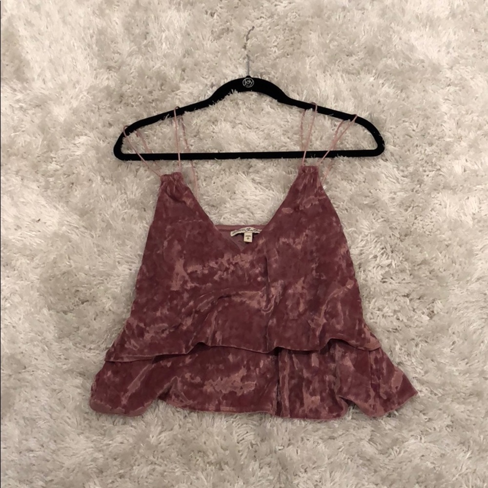 Express Mauve Velvet Tank Top